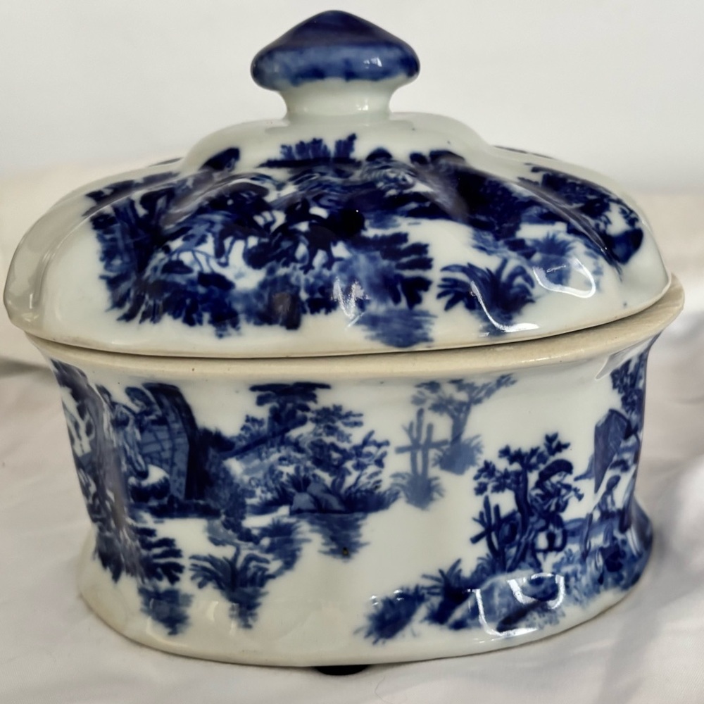 Victoria Ware Victorian-Style Covered Dish | Royal Coat of Arms Decor